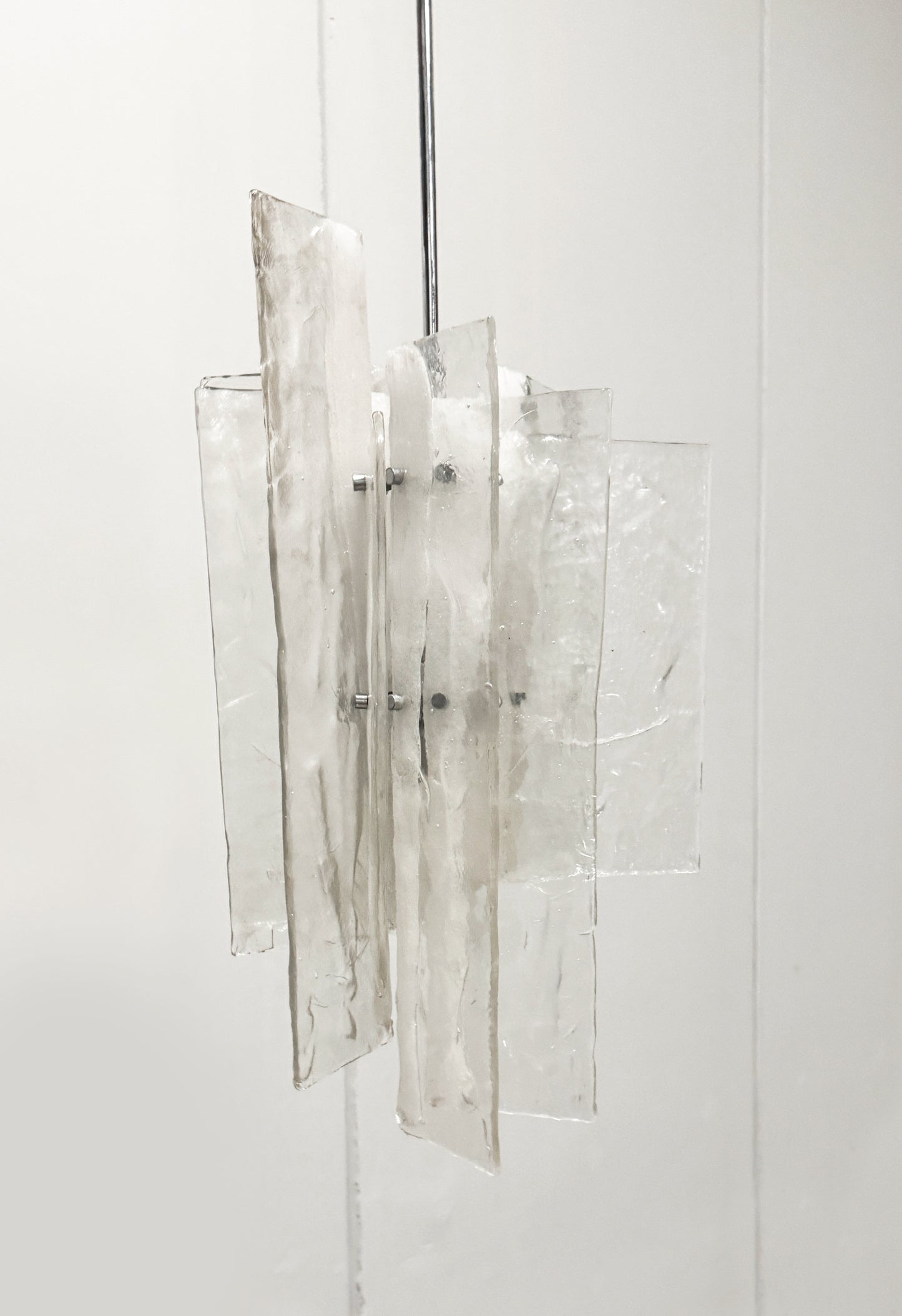 ON HOLD - Italian Glass Model LS199 Ceiling Lamp by Carl Nason for Mazzega