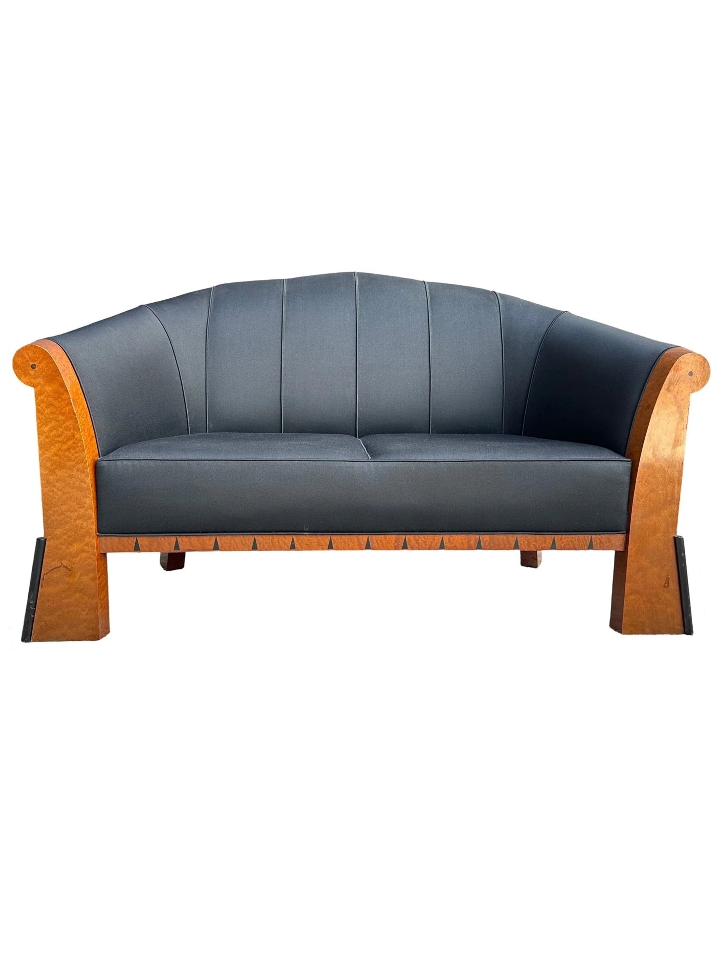 Michael Graves Postmodern Sofa in Birdseye Maple, USA 1980s