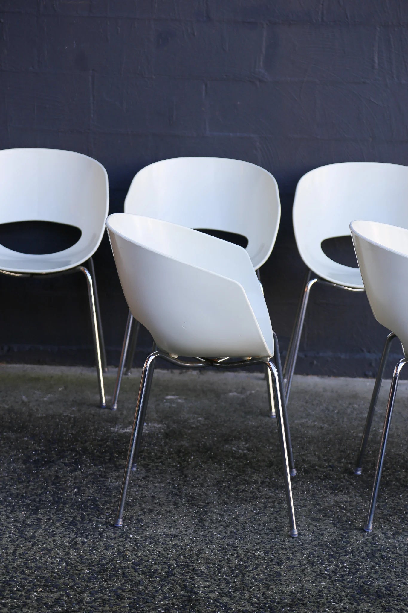 Set of 6 Orbit Chairs by Robby & Francesca Cantarutti for Sintesi