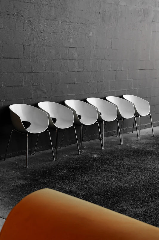 Set of 6 Orbit Chairs by Robby & Francesca Cantarutti for Sintesi