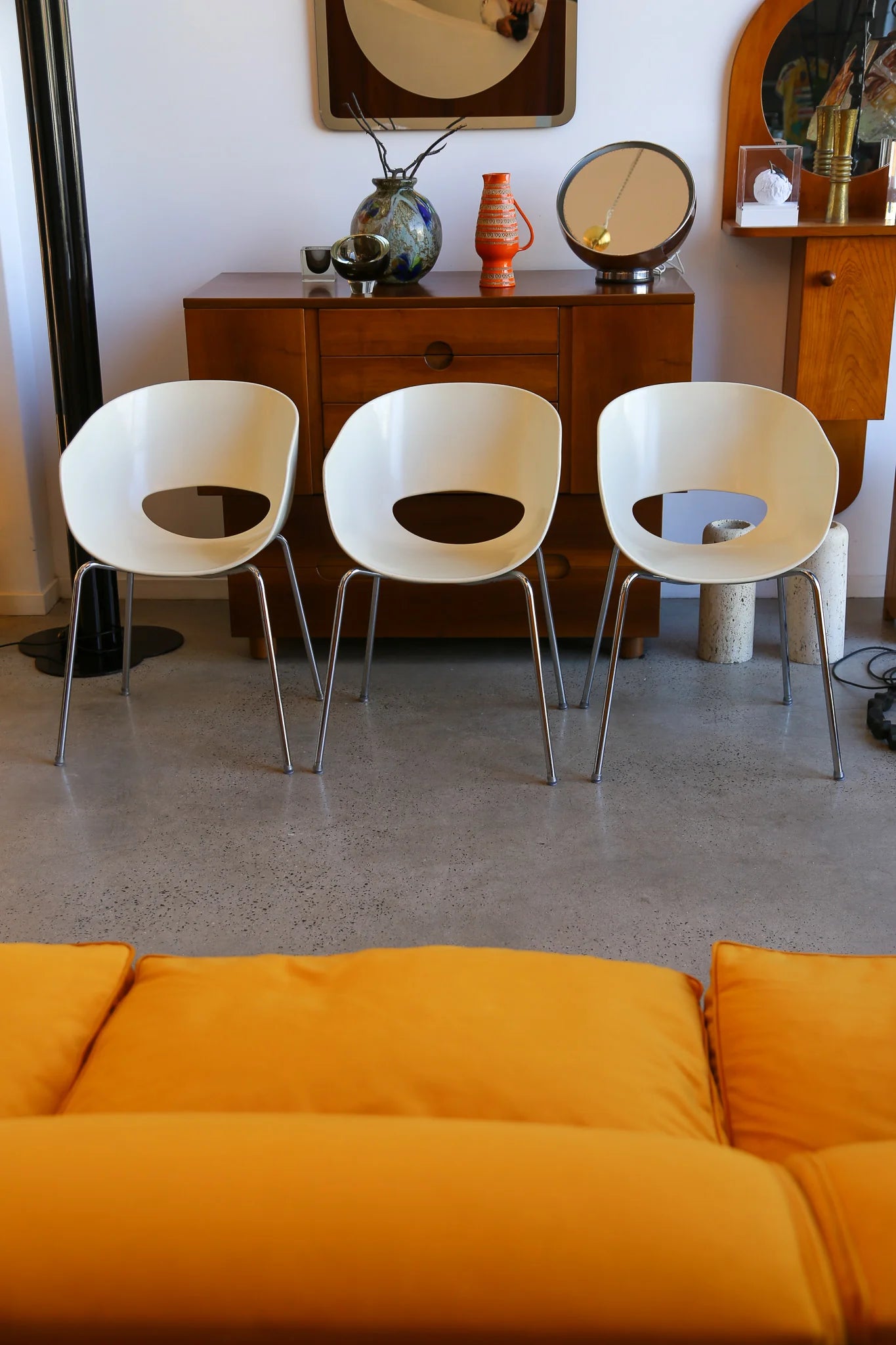 Set of 6 Orbit Chairs by Robby & Francesca Cantarutti for Sintesi