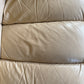 Peachy Cream Leather Sectional Sofa in the Style of De Sede