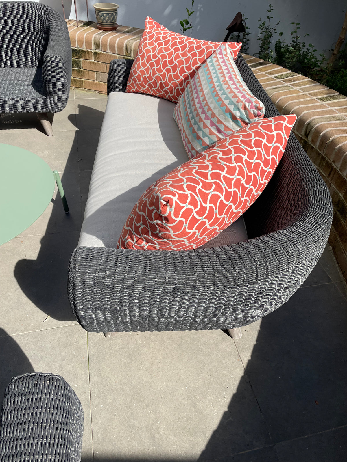 Three Seater Outdoor Lounge by Osier Belle