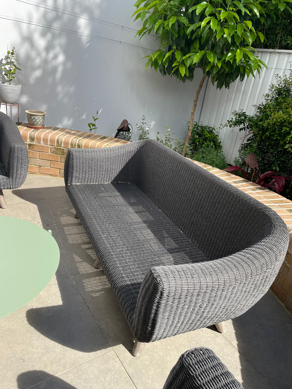 Three Seater Outdoor Lounge by Osier Belle