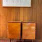 Pair of Burl Bedside Tables