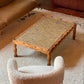 Wavy Timber Coffee Table With Tiled Top