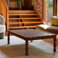 Wavy Timber Coffee Table With Tiled Top