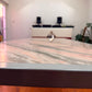 Rosa Portogallo Marble Dining Table with Powder-Coated Metal Base