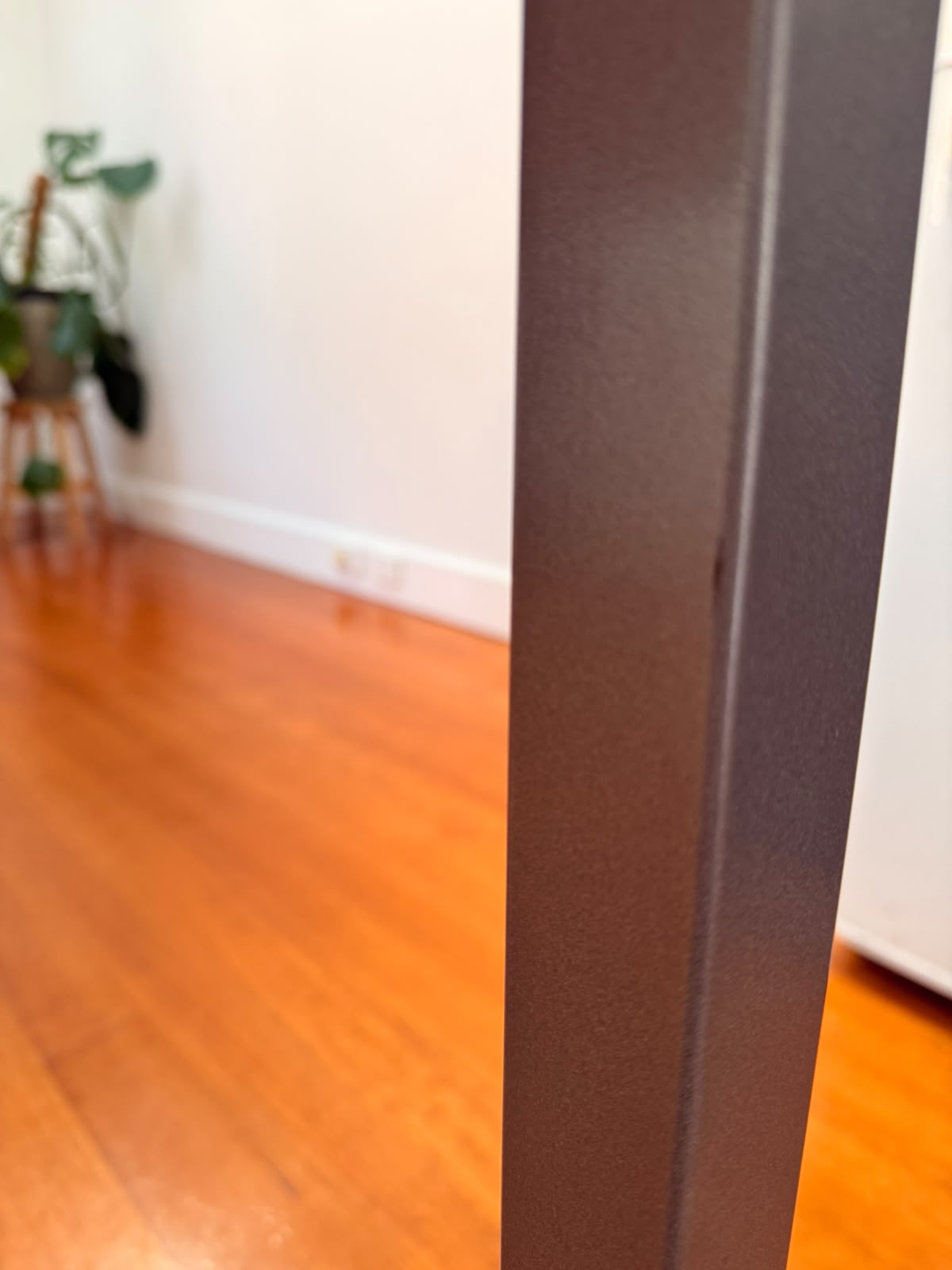 Rosa Portogallo Marble Dining Table with Powder-Coated Metal Base