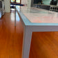Rosa Portogallo Marble Dining Table with Powder-Coated Metal Base