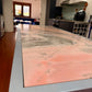 Rosa Portogallo Marble Dining Table with Powder-Coated Metal Base