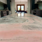 Rosa Portogallo Marble Dining Table with Powder-Coated Metal Base