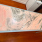 Rosa Portogallo Marble Dining Table with Powder-Coated Metal Base