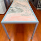 Rosa Portogallo Marble Dining Table with Powder-Coated Metal Base