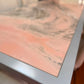 Rosa Portogallo Marble Dining Table with Powder-Coated Metal Base