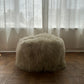 Mongolian Sheepskin Ottoman