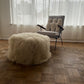 Mongolian Sheepskin Ottoman