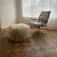 Mongolian Sheepskin Ottoman