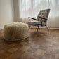 Mongolian Sheepskin Ottoman
