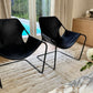 Pair of Paulistano Leather Arm Chairs Objekto