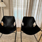 Pair of Paulistano Leather Arm Chairs Objekto