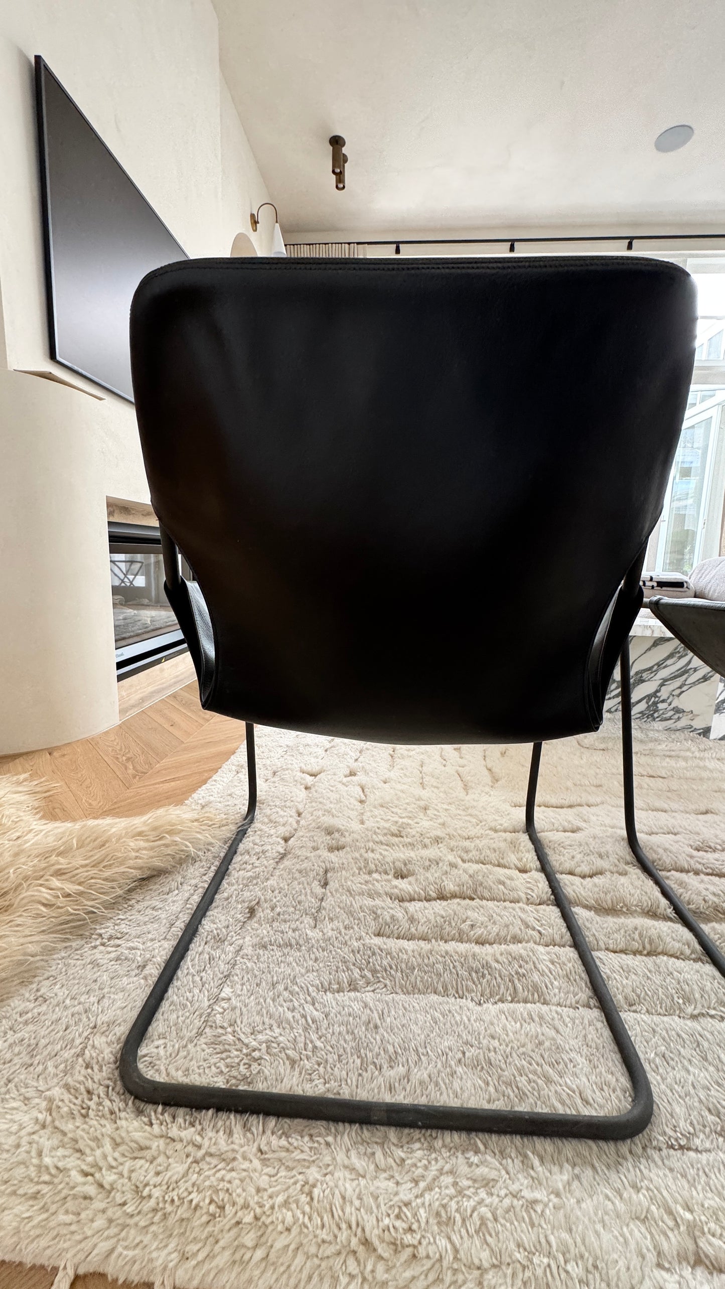 Pair of Paulistano Leather Arm Chairs Objekto
