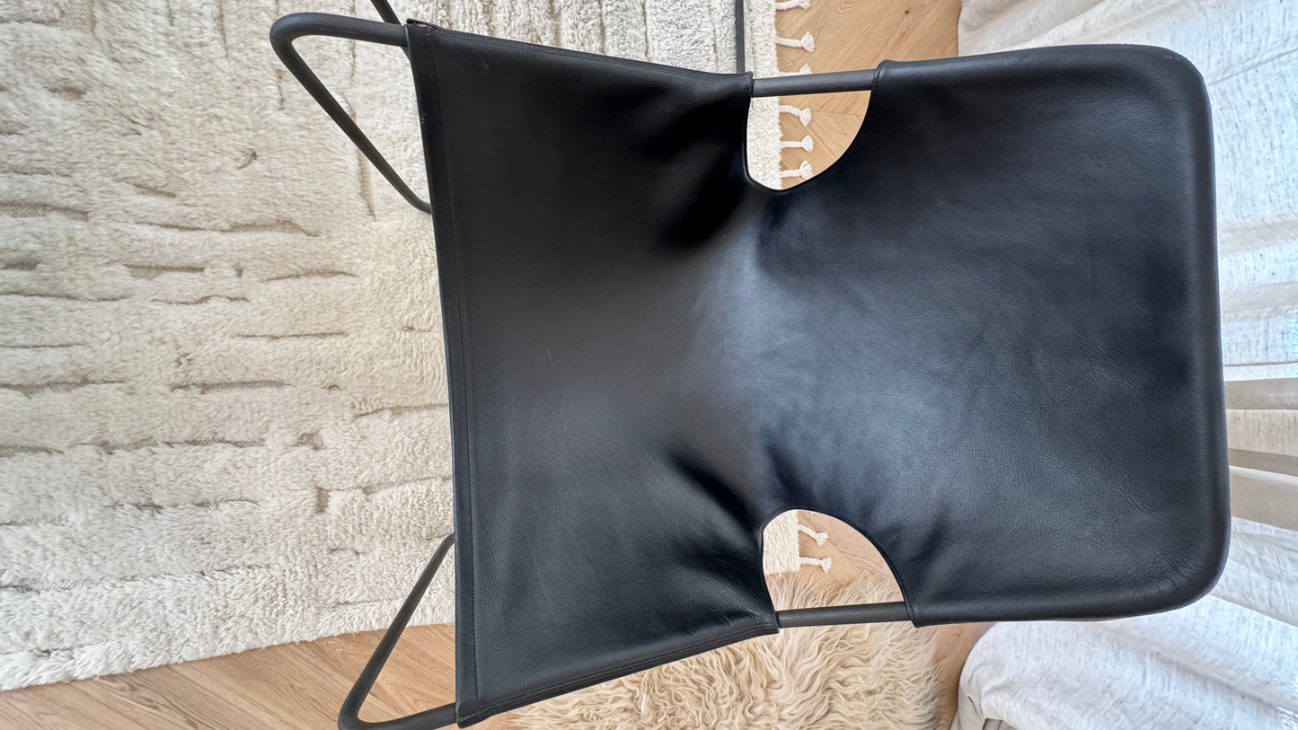 Pair of Paulistano Leather Arm Chairs Objekto