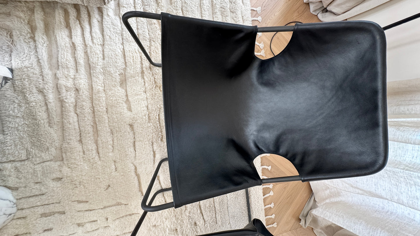 Pair of Paulistano Leather Arm Chairs Objekto