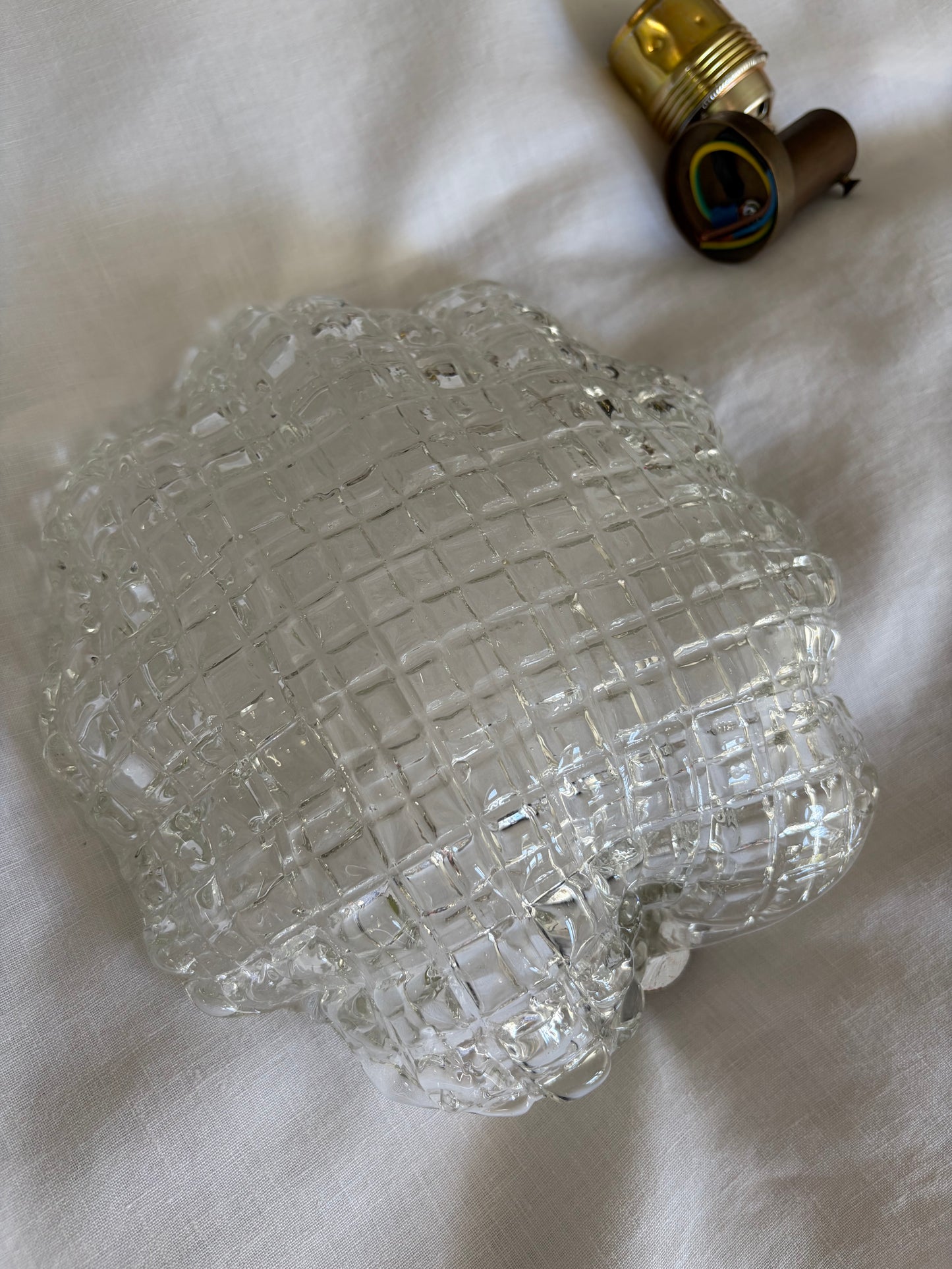 Vintage Murano Glass Flower Wall Sconce, Italy