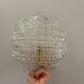 Vintage Murano Glass Flower Wall Sconce, Italy