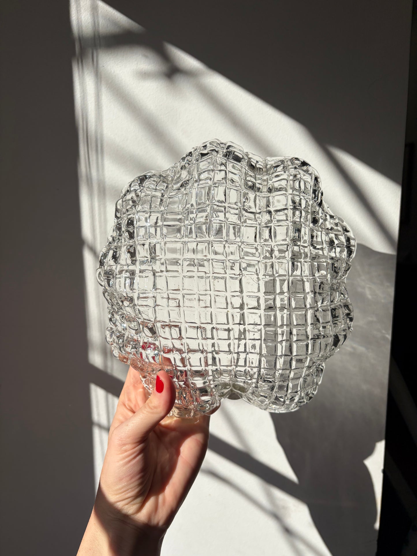 Vintage Murano Glass Flower Wall Sconce, Italy