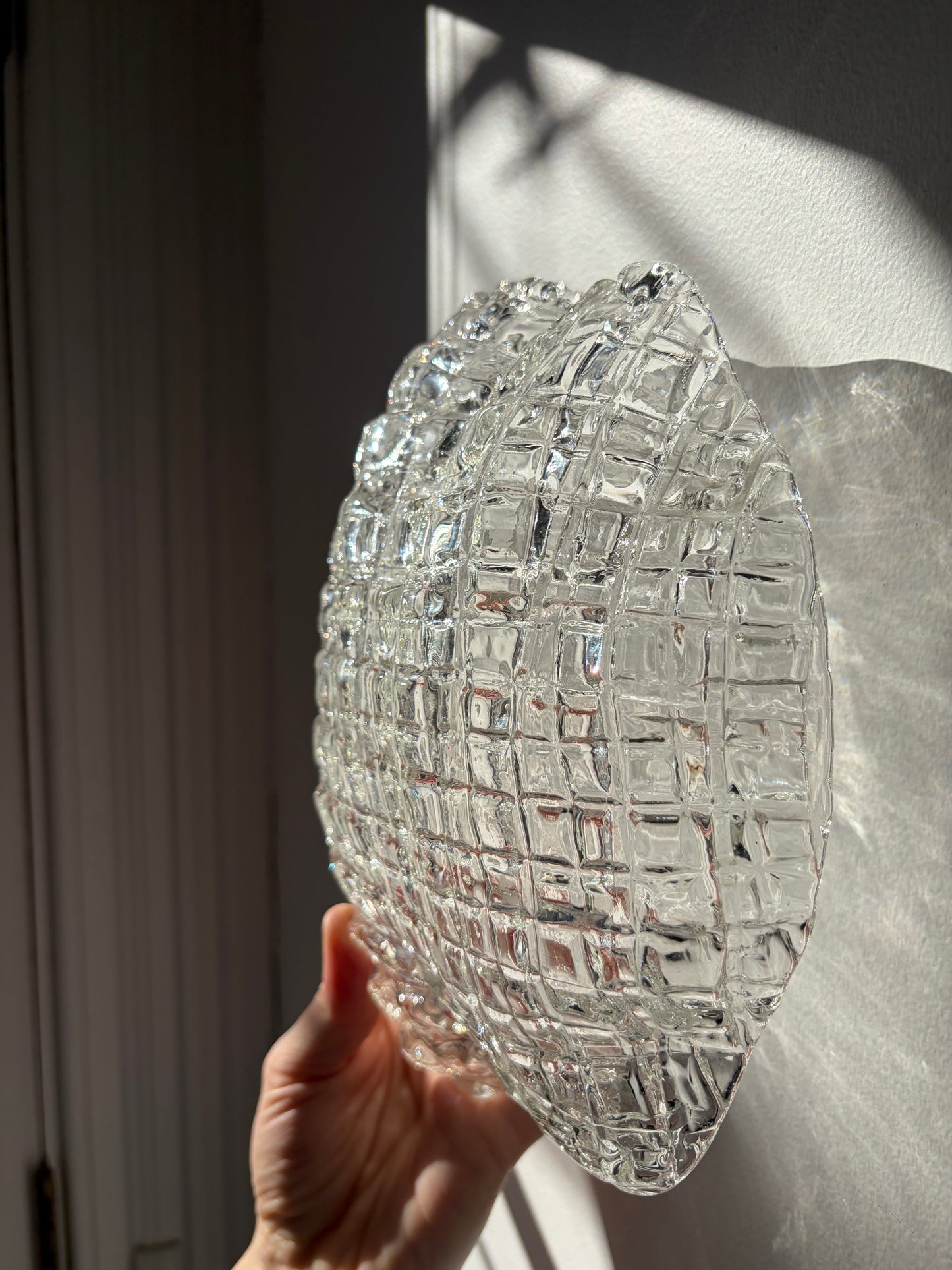 Vintage Murano Glass Flower Wall Sconce, Italy