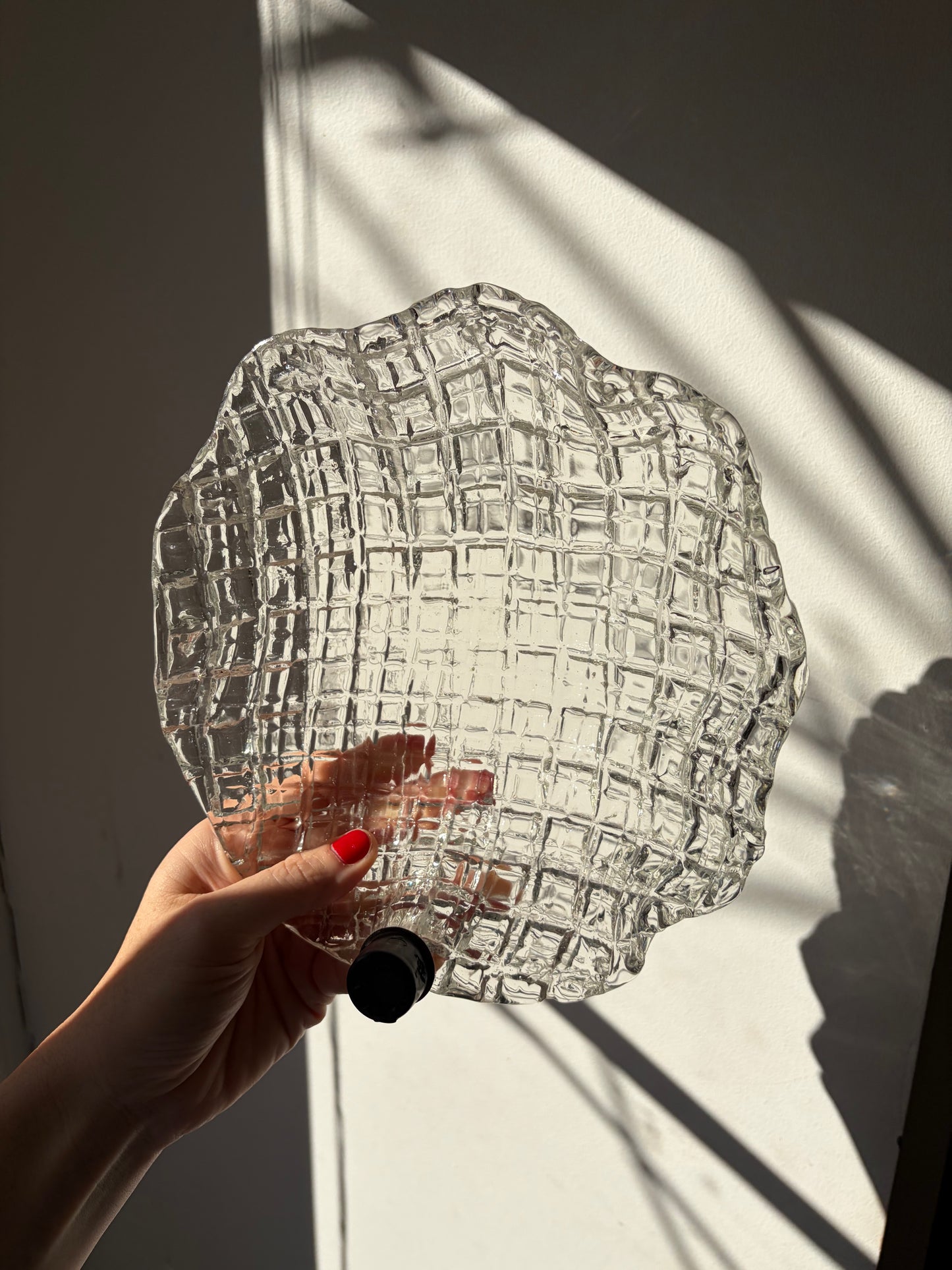 Vintage Murano Glass Flower Wall Sconce, Italy