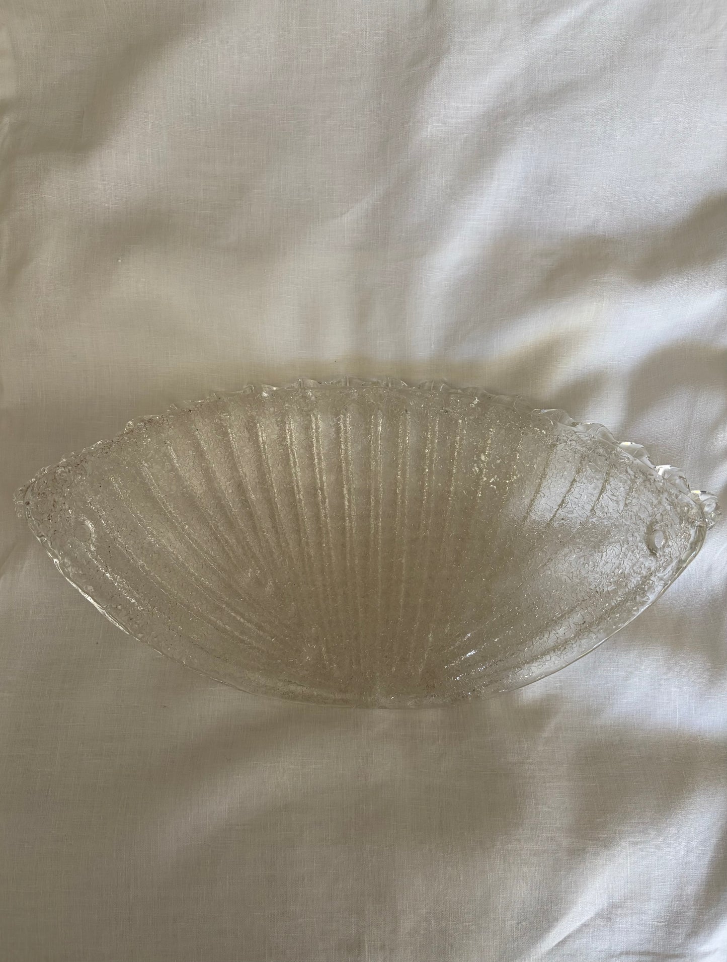 Vintage Murano Glass Shell Sconce, Italy