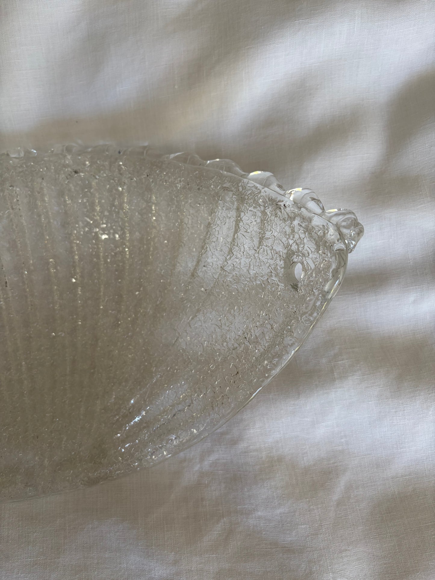 Vintage Murano Glass Shell Sconce, Italy