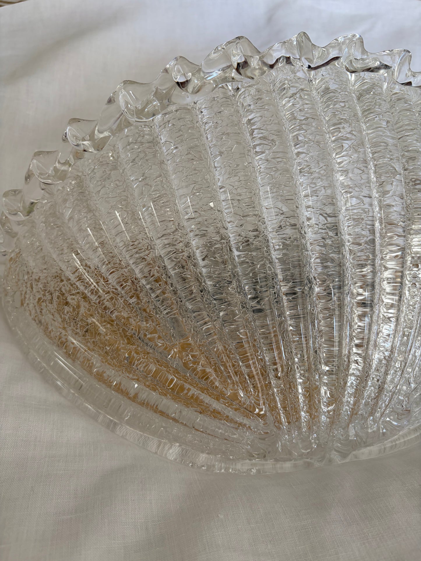 Vintage Murano Glass Shell Sconce, Italy