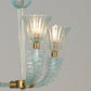 1940s Murano Barovier Chandelier in Aquamarine