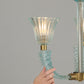 1940s Murano Barovier Chandelier in Aquamarine