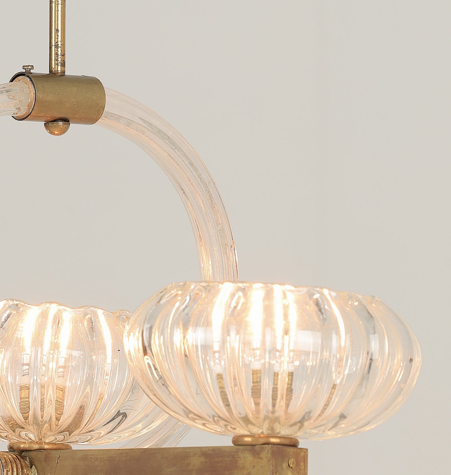 1940s Murano Barovier Triple Ceiling Light