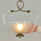 1940s Murano Glass Ceiling Pendant - Scalloped Bowl