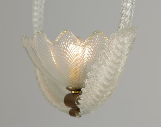 1940s Murano Barovier Ceiling Pendant - Flower
