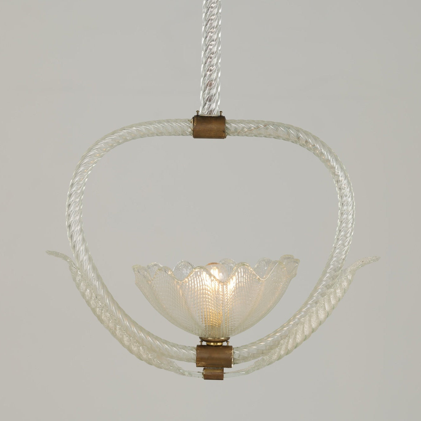 1940s Murano Barovier Ceiling Pendant - Flower