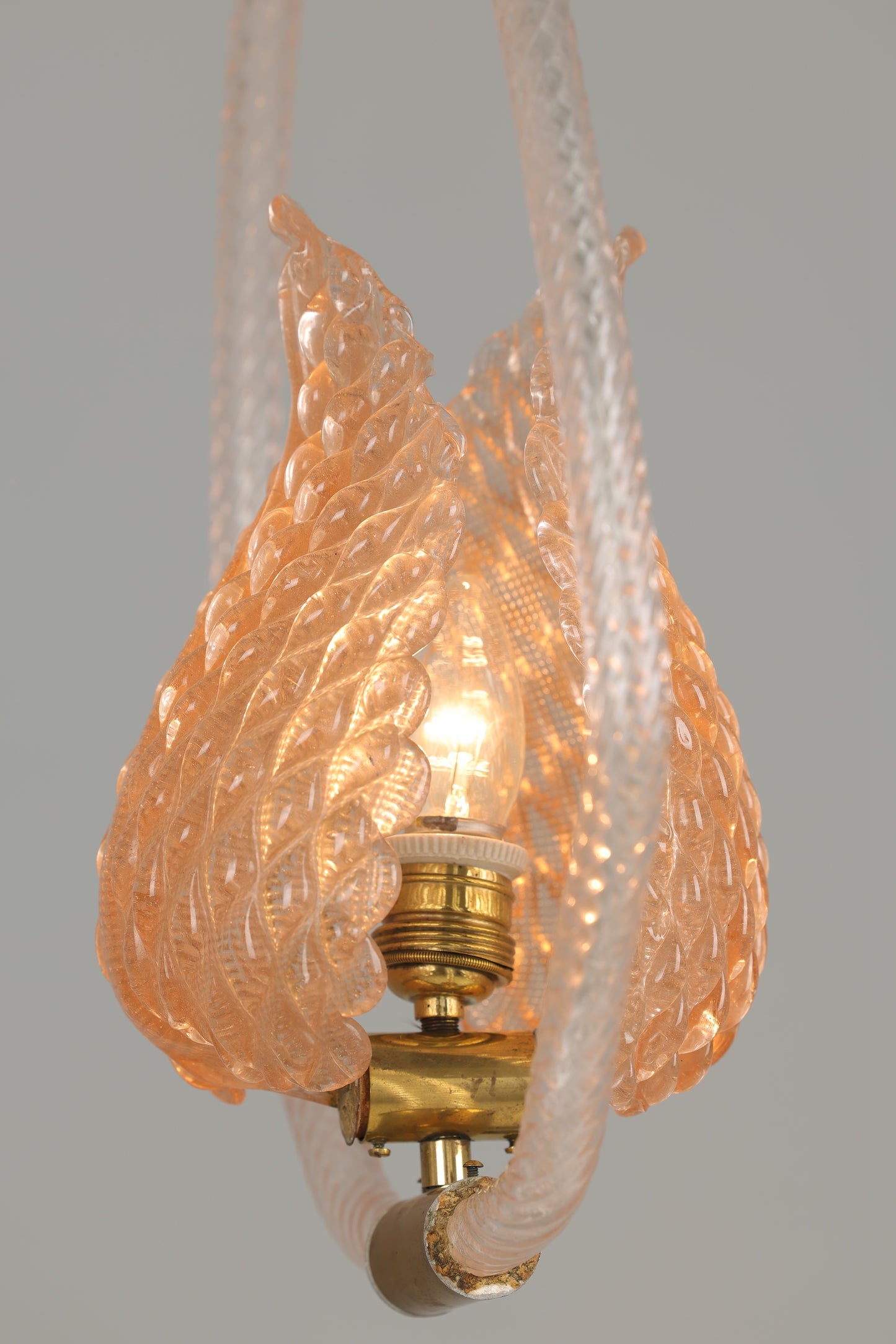 1940s Murano Barovier Ceiling Pendant - Pink