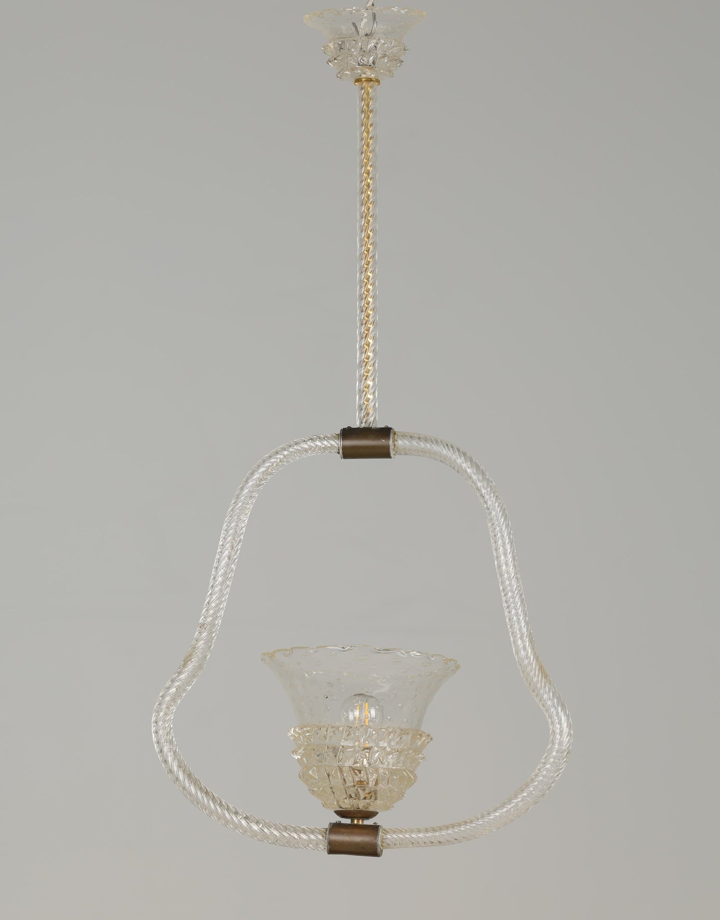 1940s Barovier Murano Ceiling Pendant - Rostrato