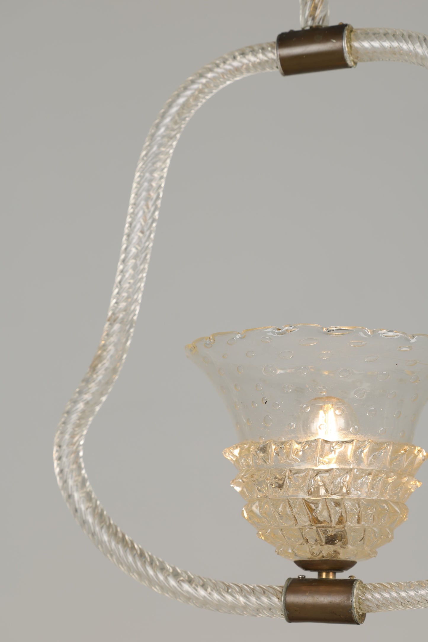 1940s Barovier Murano Ceiling Pendant - Rostrato