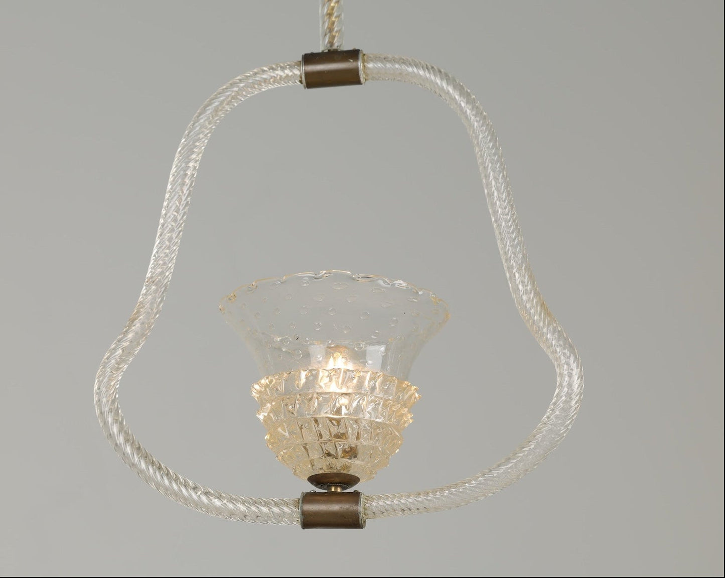 1940s Barovier Murano Ceiling Pendant - Rostrato