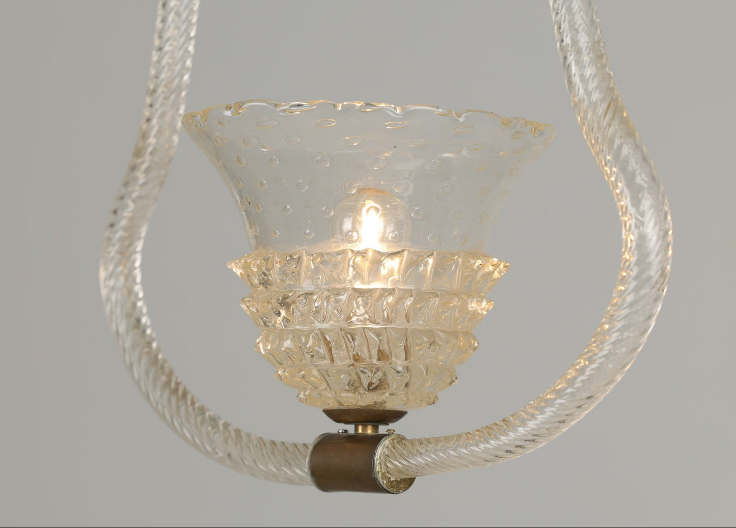 1940s Barovier Murano Ceiling Pendant - Rostrato