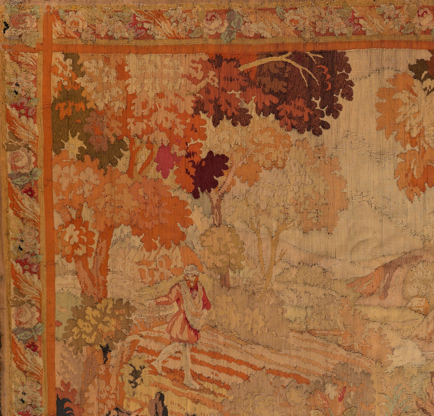 Large-Scale 1800s Sicilian Tapestry