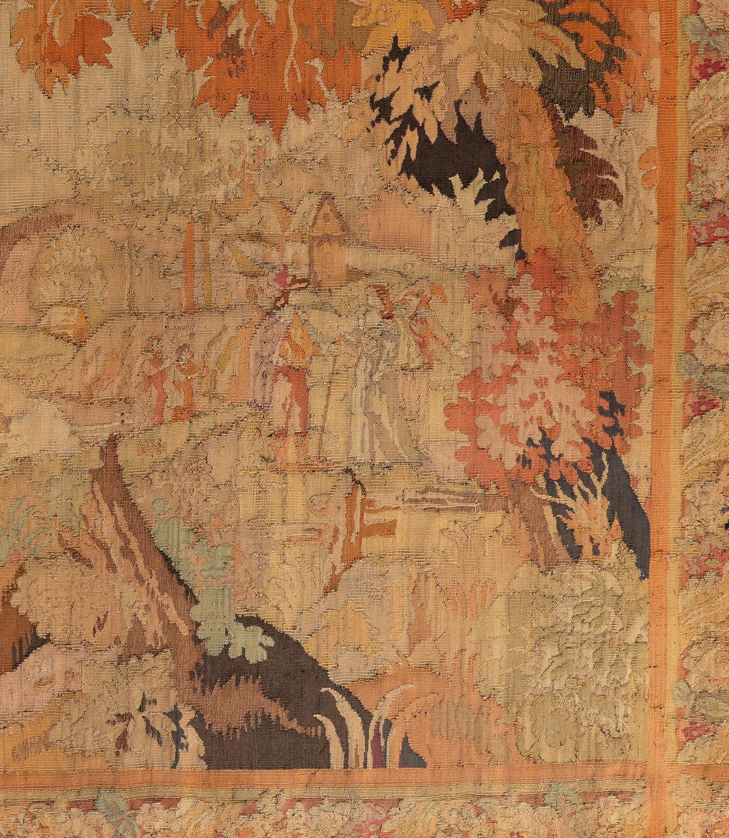 Large-Scale 1800s Sicilian Tapestry