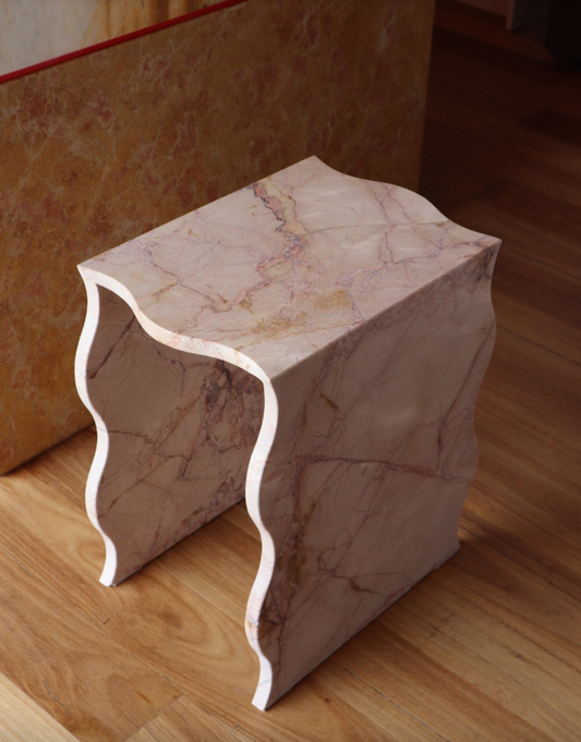 The Milia Mae Marble Side Table